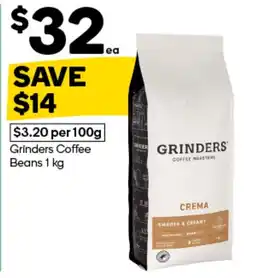 Woolworths Grinders Coffee Beans offer