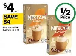 Woolworths Nescafe Coffee Sachets offer