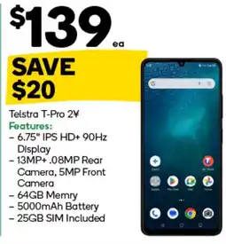Woolworths Telstra T-Pro 2 offer