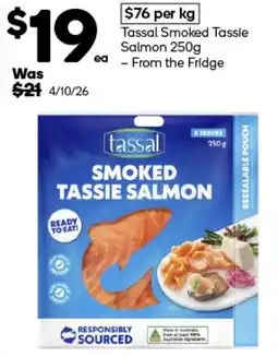 Woolworths Tassal Smoked Tassie Salmon offer