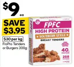 Woolworths FroPro FPFC High Protein Southern Style Breast Tenders offer