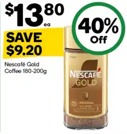 Woolworths Nescafe Gold Coffee offer