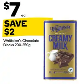 Woolworths Whittaker's Chocolate Blocks offer