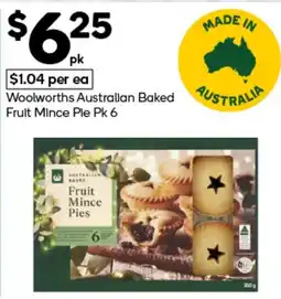 Woolworths Woolworths Australian Baked Fruit Mince Pie offer