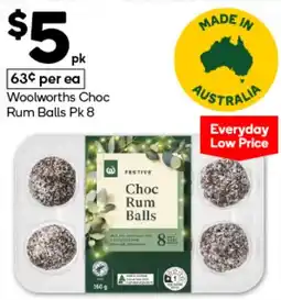 Woolworths Woolworths Choc Rum Balls offer