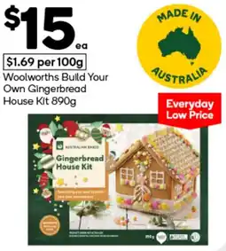 Woolworths Woolworths Build Your Own Gingerbread House Kit offer