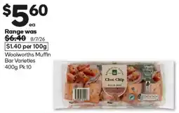 Woolworths Woolworths Muffin Bar Varieties offer
