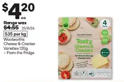 Woolworths Woolworths Cheese & Cracker Varieties offer