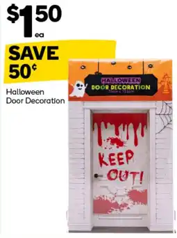 Woolworths Halloween Door Decoration offer