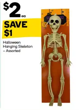 Woolworths Halloween Hanging Skeleton - Assorted offer