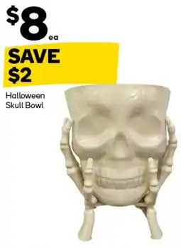 Woolworths Halloween Skull Bowl offer