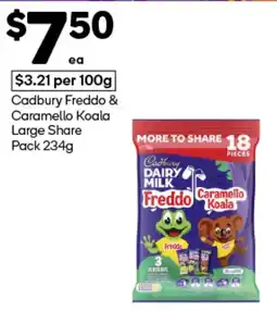 Woolworths Cadbury Freddo & Caramello Koala offer