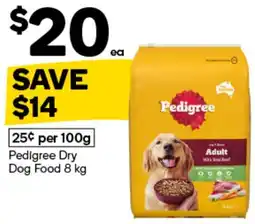 Woolworths Pedigree Dry Dog Food offer