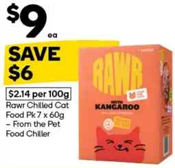 Woolworths Rawr Chilled Cat Food offer