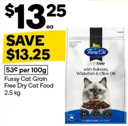 Woolworths Fussy Cat Grain Free Dry Cat Food offer
