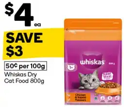 Woolworths Whiskas Dry Cat Food offer