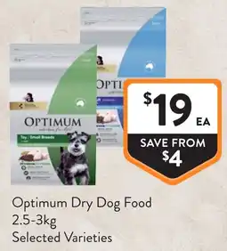 Foodworks Optimum Dry Dog Food offer