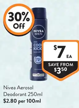 Foodworks Nivea Aerosol Deodorant offer