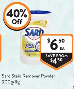 Foodworks Sard Stain Remover Powder offer