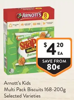 Foodworks Arnott's Kids Multi Pack Biscuits offer