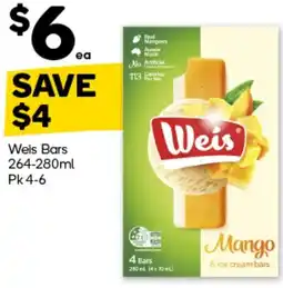 Woolworths Weis Bars offer