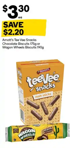 Woolworths Arnott's Tee Vee Snacks malt sticks offer