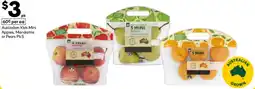 Woolworths Australian Kids Mini Apples, Mandarins or Pears offer