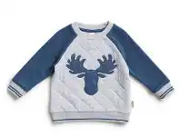 BIG W Dymples Alpine Pullover or Quilt Sweat Sizes 000-2 - Ink Blue offer