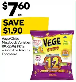 Woolworths Vege Chips Multipack Varieties offer