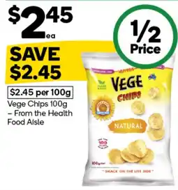 Woolworths Vege Chips offer