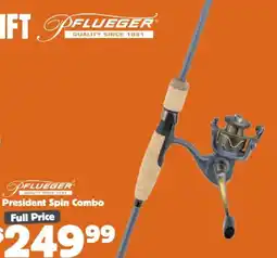 Anaconda Pflueger President Spin Combo offer