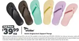 Anaconda Archies Adults Original Arch Support Thongs offer
