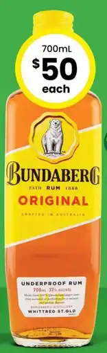 The Bottle O Bundaberg Original offer