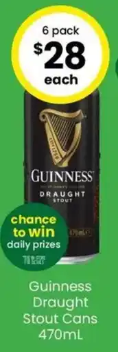 The Bottle O Guinness Draught Stout Cans offer