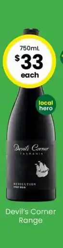 The Bottle O Devil's Corner Resolution Pinot Noir offer