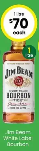 The Bottle O Jim Beam White Label Bourbon offer