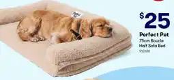 Woolworths Perfect Pet 75cm Boucle Half Sofa Bed offer