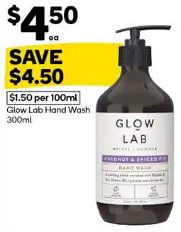 Woolworths Glow Lab Hand Wash offer