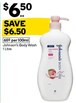Woolworths Johnson's Body Wash offer