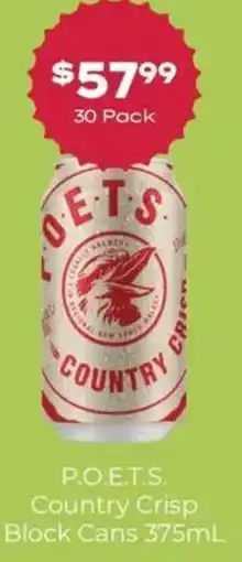 Thirsty Camel P.O.E.T.S. Country Crisp Block Cans offer
