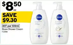 Woolworths Nivea Shower Cream offer