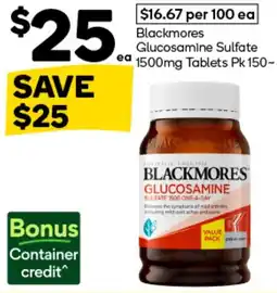 Woolworths Blackmores Glucosamine Sulfate offer