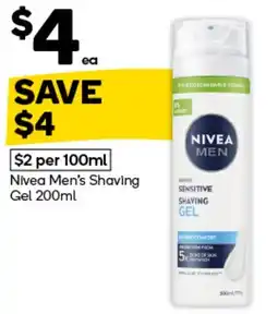 Woolworths Nivea Men's Shaving Gel offer