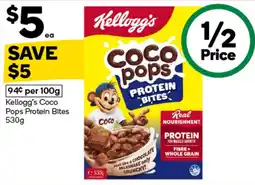 Woolworths Kellogg's Coco Pops Protein Bites offer
