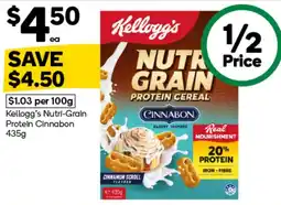 Woolworths Kellogg's Nutri-Grain Protein Cinnabon offer