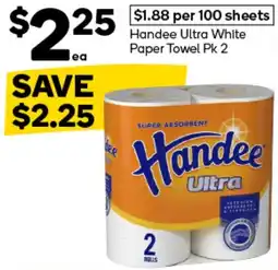 Woolworths Handee Ultra White Paper Towel offer