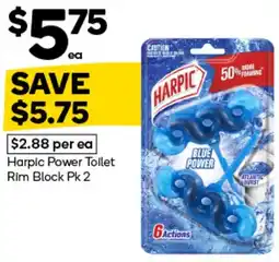 Woolworths Harpic Power Toilet Rim Block offer