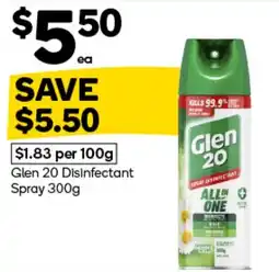 Woolworths Glen 20 Disinfectant Spray offer