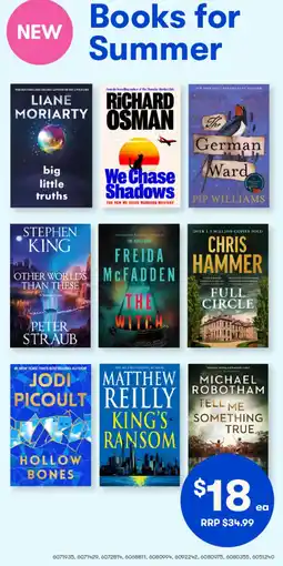 Woolworths Books for Summer offer
