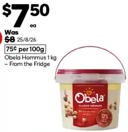 Woolworths Obela Classic Hommus offer